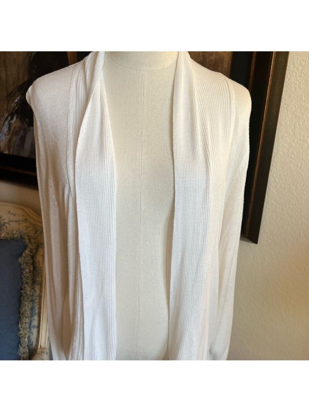 Fenn Wright Manson Cream Lightweight Cardigan Sz M - Picture 6 of 6